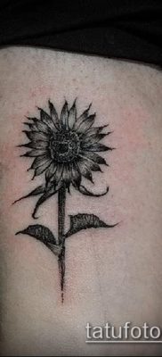 napraforgó tetoválás fotó (jelentése) - példa egy érdekes tetoválási rajzra - 050