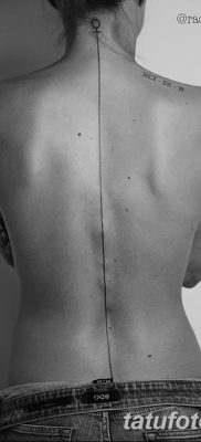 fotó tetoválás egyenes vonal (szalag) kelt 2017.08.11. №128 - Egyenes vonalú tetoválás