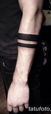 fotó tetoválás egyenes vonal (szalag) kelt 2017.08.11. №139 - Egyenes vonalú tetoválás