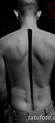 fotó tetoválás egyenes vonal (szalag) kelt 2017.08.11 №145 - Egyenes vonalú tetoválás