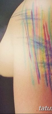 fotó tetoválás egyenes vonal (szalag) kelt 2017.08.11. №172 - Egyenes vonalú tetoválás