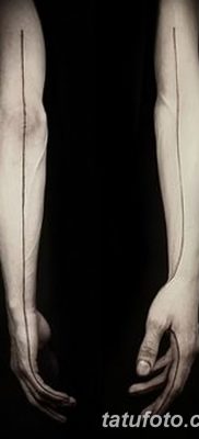 fotó tetoválás egyenes vonal (szalag) kelt 2017.08.11. №024 - Egyenes vonalú tetoválás