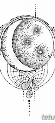 fotó egy félhold hold tetoválásról csillaggal kelt, 2018.06.26. №022 - félhold tetoválás a -