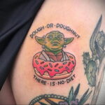 Снимка на татуировка с поничка 22.11.2020 №229 -donut татуировка-