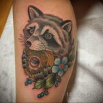 Снимка на татуировка с поничка 22.11.2020 №211 -donut татуировка-