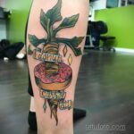 Снимка на татуировка с поничка 22.11.2020 №207 -donut татуировка-