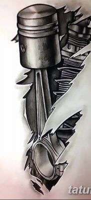 fotó egy dugattyús tetoválásról, 2018. 03. 02. №017 - tetoválódugattyú -
