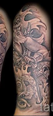 Poseidon tetoválás - fotó egy cikkhez a Poseidon tetoválás jelentéséről - tatufoto.ru - 4