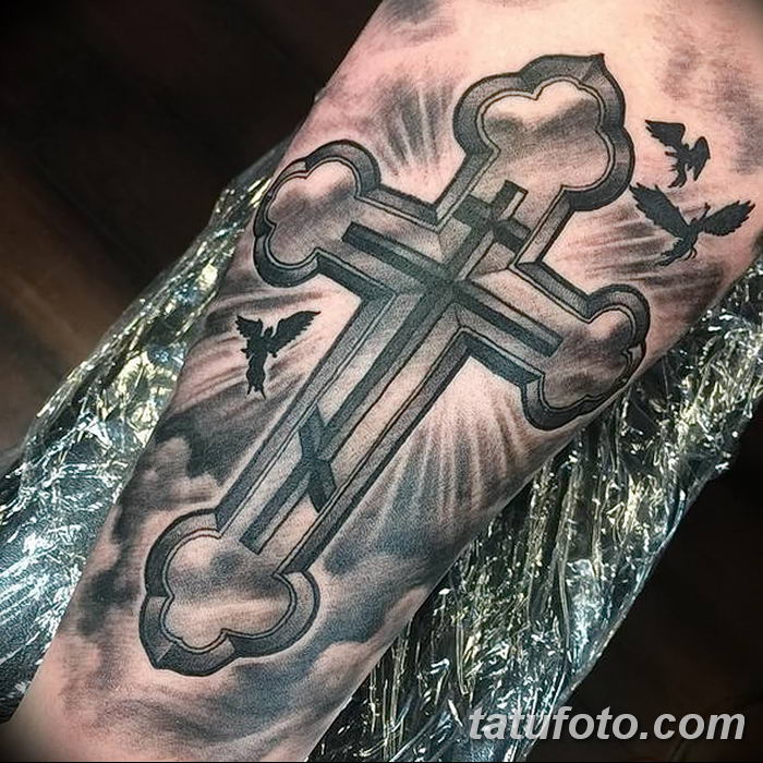 Fotografija tetovaže pravoslavnog križa 12.10.2018 №107 - tetovaža pravoslavca -