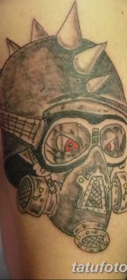 fotó egy gázmaszk tetoválásról, kelt 2017.08.08. 008. sz. - Gázmaszk tetováláshoz_