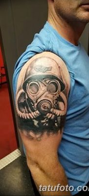 fotó egy tetováló gázálarcról, dátum: 2017.08.08. 019. sz. - Gázmaszk tetováláshoz_