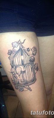 fotó madár és ketrec tetoválás kelt 2017. 08. 16 №005 - Tetovált madár és ketrec_