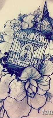 fotó madár és ketrec tetoválásról, kelt 2017. 08. 16 -án №008 - Tetovált madár és ketrec_