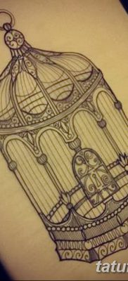 fotó madár és ketrec tetoválás kelt 2017. 08. 16. №043 - Tetovált madár és ketrec_