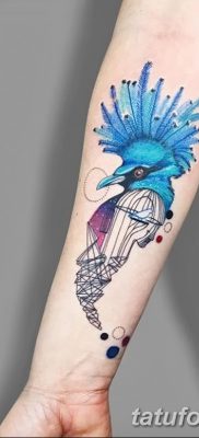 fotó a madár és ketrec tetoválásról, 2017. 08. 16. №058 - Tetovált madár és ketrec_