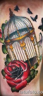 fotó madár és ketrec tetoválás kelt 2017.08.16. №078 - Tetovált madár és ketrec_