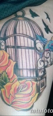 fotó a madár és ketrec tetoválásról, 2017. 08. 16 -án №083 - Tetovált madár és ketrec_