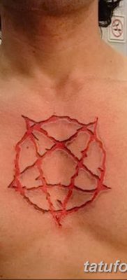fotó az ötágú csillag tetoválásról, 2018.03.03. №020 -tetoválás ötágú csillag -