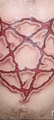 fotó az ötágú csillag tetoválásról, dátum: 2018.03.03. №060 -tetoválás ötágú csillag -