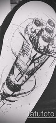 Fénykép egy rakéta tetoválásról - 18072017 - példa - 080 Tattoo rakéta