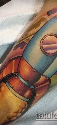 Fotó egy rakéta tetoválásról - 18072017 - példa - 084 Tattoo rakéta