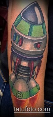 Fotó egy rakéta tetoválásról - 18072017 - példa - 103 Tattoo rakéta