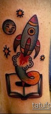 Fénykép egy rakéta tetoválásról - 18072017 - példa - 116 Tattoo rakéta