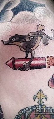 Fénykép egy rakéta tetoválásról - 18072017 - példa - 157 Tattoo rakéta