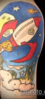 Fotó egy rakéta tetoválásról - 18072017 - példa - 160 Tattoo rakéta