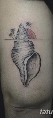 fotó egy kagylótetoválásról, kelt 2017. augusztus 19 -én, 140. sz. - Tetoválóhéj_