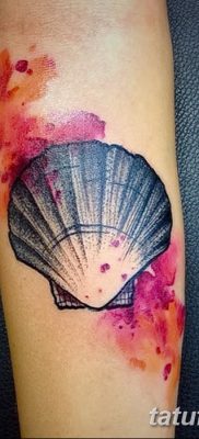 fotó egy kagylótetoválásról, kelt 2017. 08. 19 -én, 153. szám - Tetoválóhéj_
