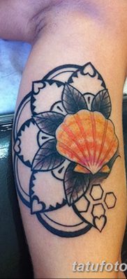 fotó egy kagylótetoválásról, kelt 2017.08.19. 026 - Tattoo shell_