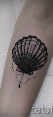 Снимка на татуировка на черупка за статия за значението на черупка в татуировка - tatufoto.ru - 39