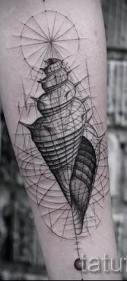 Снимка на татуировка на черупка за статия за значението на черупка в татуировка - tatufoto.ru - 38