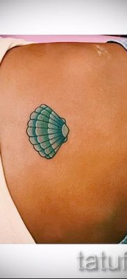 Снимка на татуировка на черупка за статия за значението на черупка в татуировка - tatufoto.ru - 23