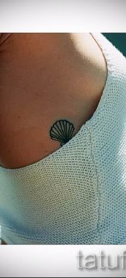 Снимка на татуировка на черупка за статия за значението на черупка в татуировка - tatufoto.ru - 8
