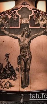 fotó feszület tetoválás (jelentése) - példa rajz - 029