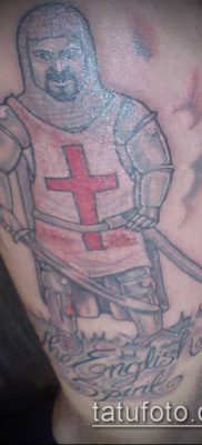 tatuaż rycerski # 824 - ekskluzywna wersja wzoru, który można łatwo wykorzystać do przekształcenia i nałożenia jako tatuaż rycerski na przedramieniu