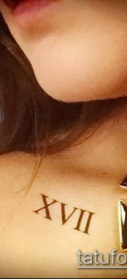 fotó tetoválás római számok (érték) - példa rajz - 173