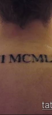 fotó tetoválás római számok (érték) - példa rajz - 158