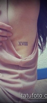 fotó tetoválás római számok (érték) - példa rajz - 157