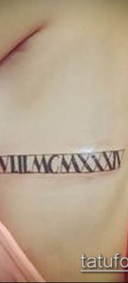 fotó tetoválás római számok (érték) - példa rajz - 156