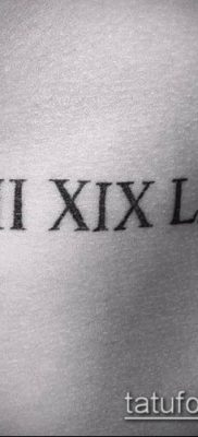 fotó tetoválás római számok (érték) - példa rajz - 155