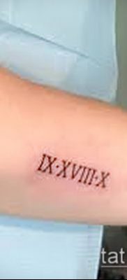 fotó tetoválás római számok (érték) - példa rajz - 152