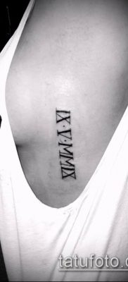 fotó tetoválás római számok (érték) - példa rajz - 147