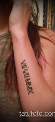 fotó tetoválás római számok (érték) - példa rajz - 143