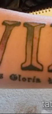 fotó tetoválás római számok (érték) - példa rajz - 140