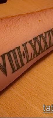fotó tetoválás római számok (érték) - példa rajz - 139