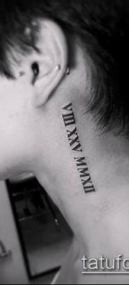 fotó tetoválás római számok (érték) - példa rajz - 131