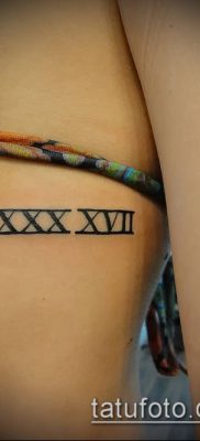 fotó tetoválás római számok (érték) - példa rajz - 126